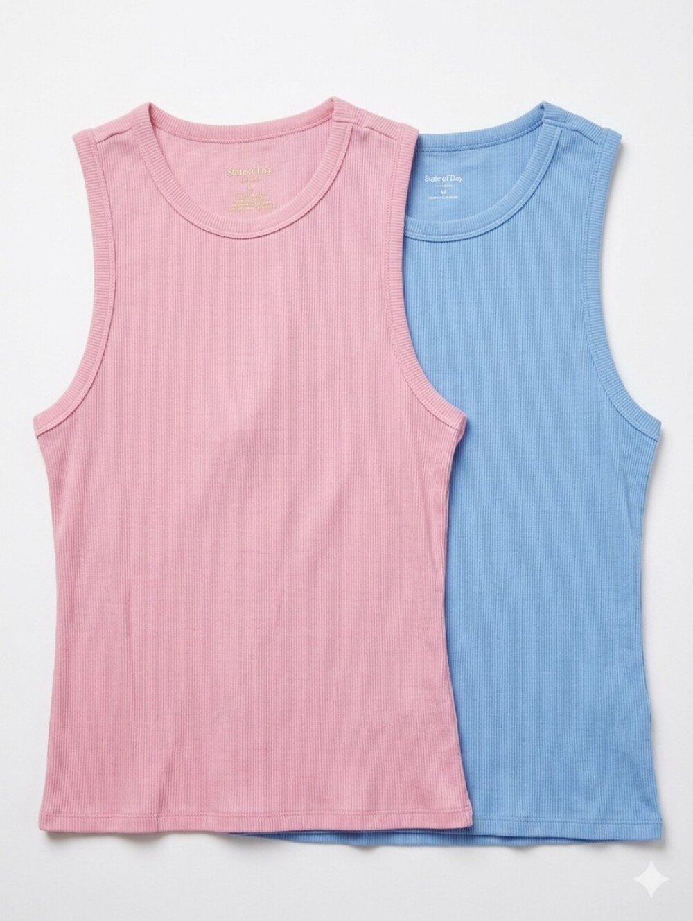Ribbed High-Neck Sleep Tank